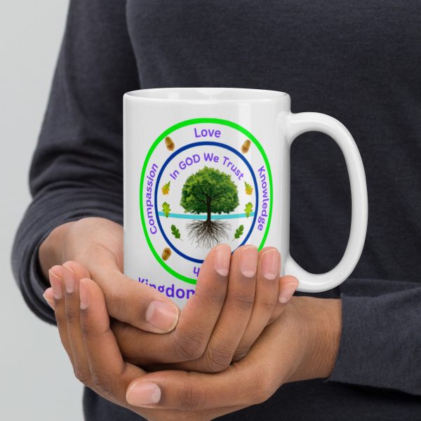 KoB White glossy mug